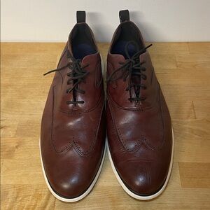 Cole Haan Men's 3 Zerogrand Wingtip Wine dressy sneakers size 13 wide